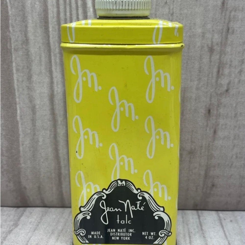 Vintage Jean Naté Talc Shaker Tin New Wt 4 oz